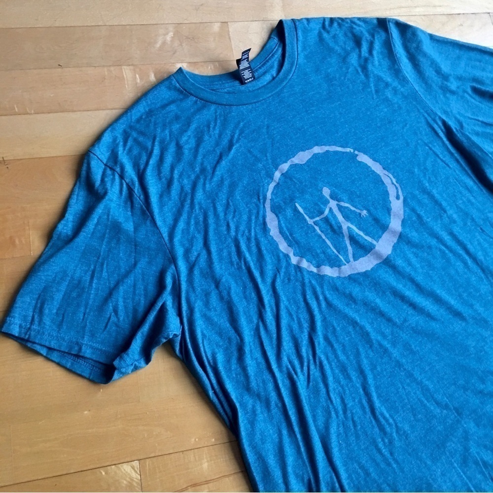 DISTRICT Travel Sommlier Soft Short Sleeve Tee, Teal, Size XL